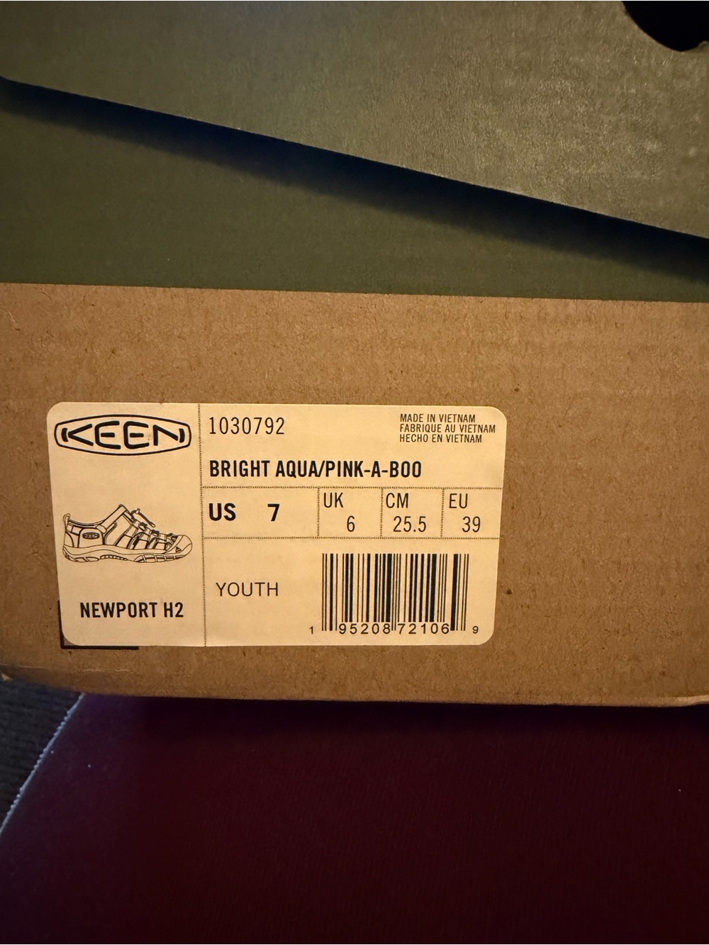 Keen Kids Teal and Pink Closed-Toe Water Sandals - Picture 3 of 4